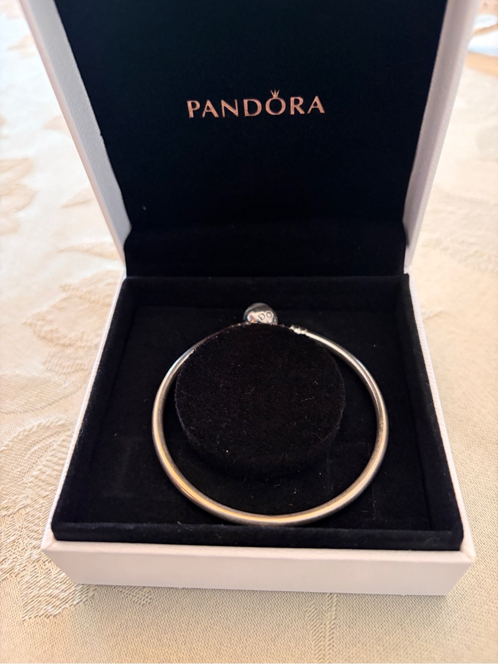 Pandora Silver Tone Bangle Bracelet